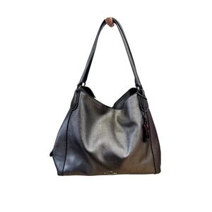 Coach Edie Three Compartment Center Zip Shoulder Bag EUC